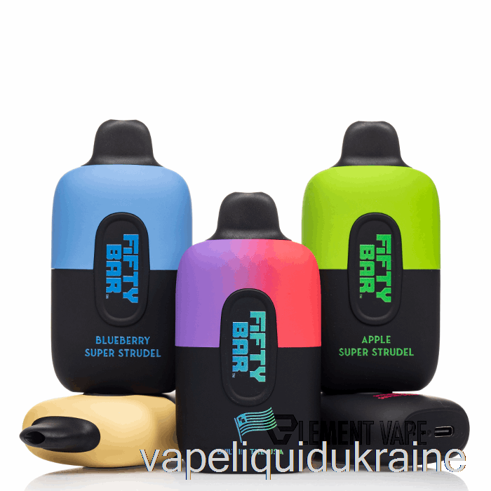 Vape Liquid Ukraine Fifty Bar 6500 Disposable Aloe Kiwi Strawberry